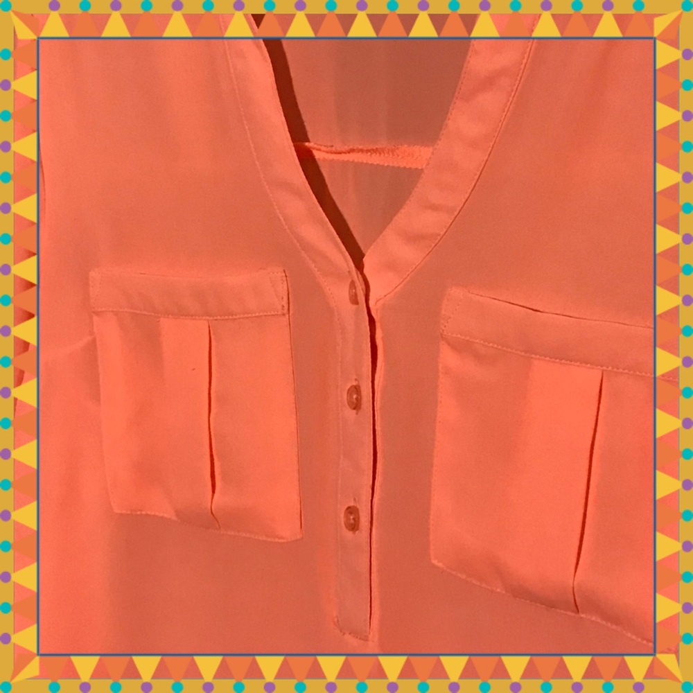 👑NEW👑 Charlotte Russe Neon Orange Top